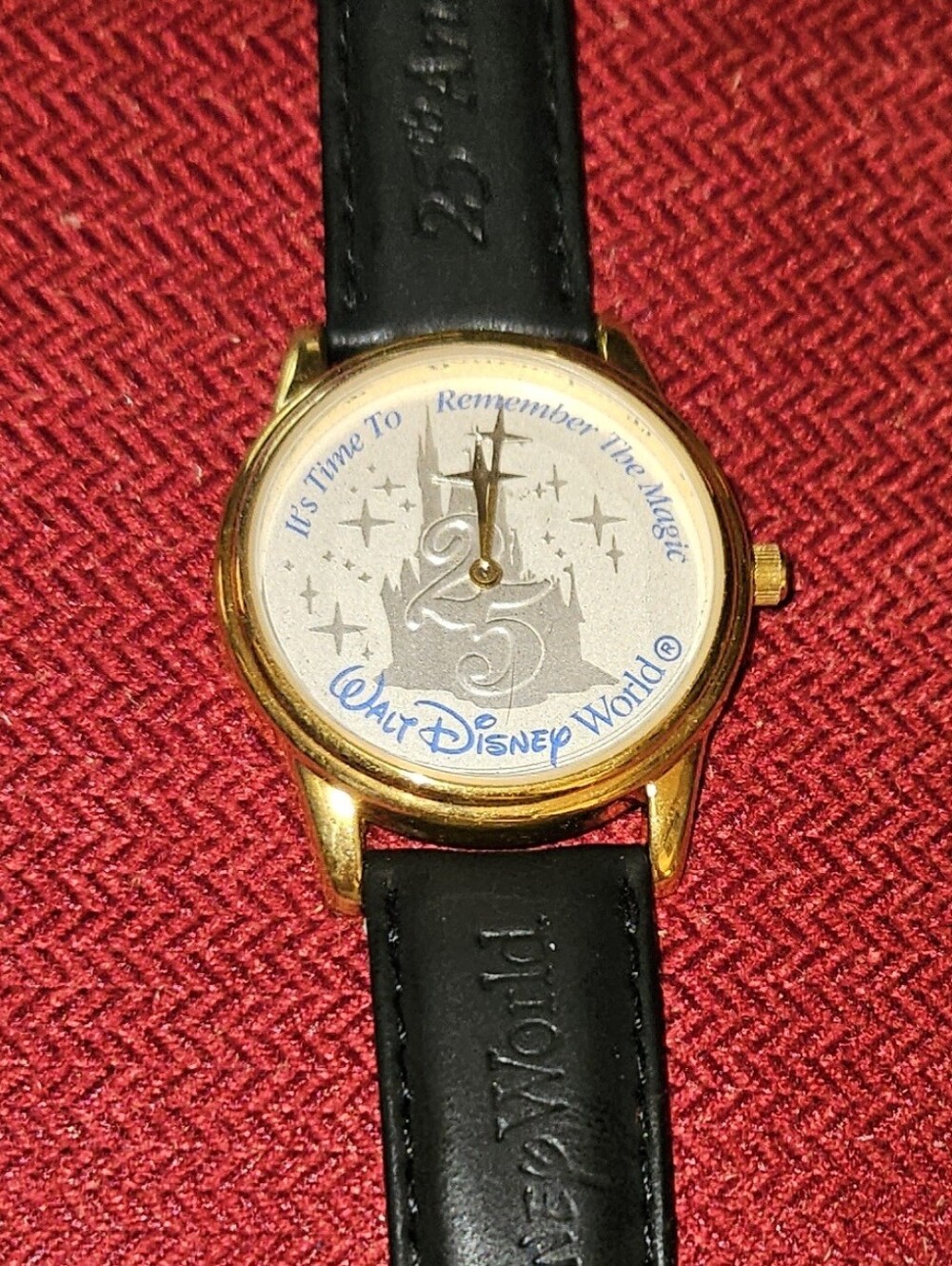 Disney Gold and Black 25th Anniversary Walt Disney World Watch